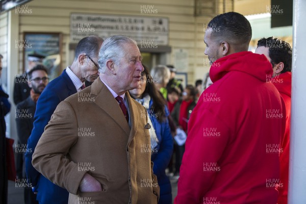 071218 - Picture shows HRH Prince Charles arriving in Cardiff at Central Station - Meeting members of the Prince's Trust