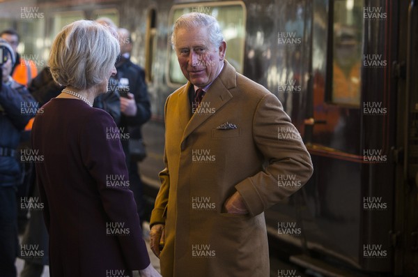 071218 - Picture shows HRH Prince Charles arriving in Cardiff at Central Station - 