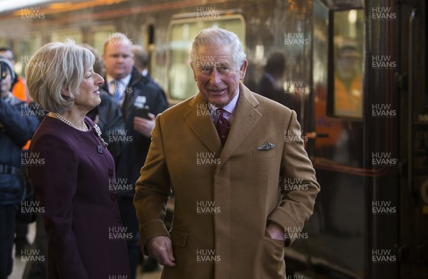 071218 - Picture shows HRH Prince Charles arriving in Cardiff at Central Station - 