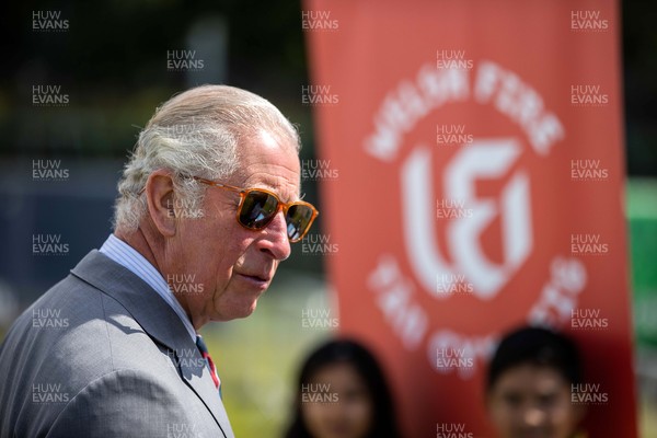 090721 - Prince Charles, the Prince of Wales visits Glamorgan County Crickets ground Sophia Gardens in Cardiff this morning
