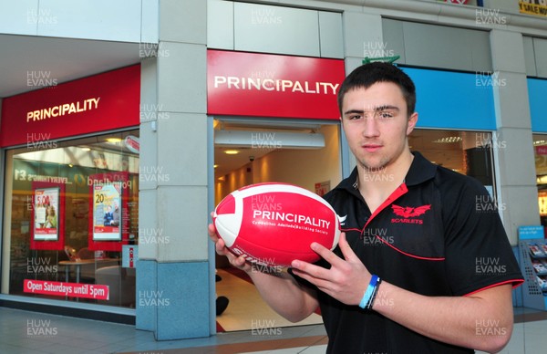 05.12.11. WRU-Principality Player of the Month. Jordan Williams of Llanelli RFC, WRU-Principality Premiership Player of the Month. 