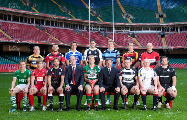 01.09.11 - Principality Premiership Launch -  Representatives of the 14 Principality Premiership teams gather at the Millennium Stadium for the official launch of the 2011-12 competition 