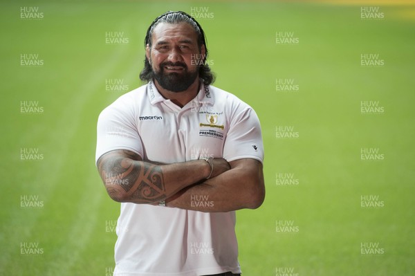 230817 - Principality Premiership Launch - Merthyr coach Dale McIntosh