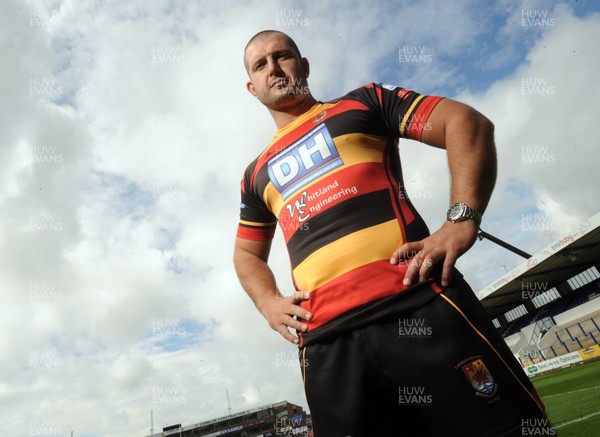 27.08.09 -  Principality Premiership Launch. Tristan Davies of Carmarthen Quins  