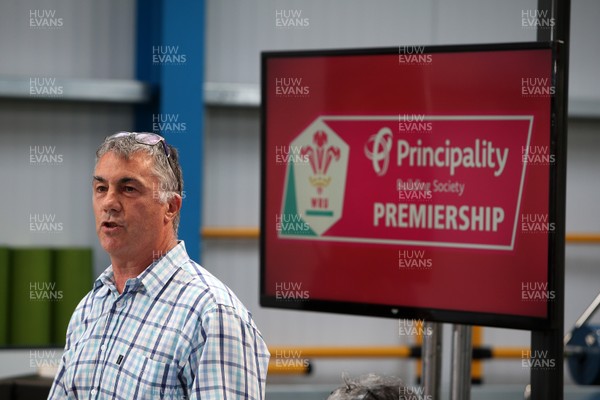290818 - Principality Premiership Launch at Merthyr RFC - Geraint John talks at the launch