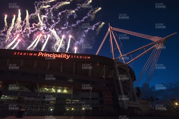 220116 - Principality Stadium Launch -A general view of the Principality Stadium during its launch