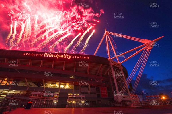 220116 - Principality Stadium Launch -A general view of the Principality Stadium during its launch