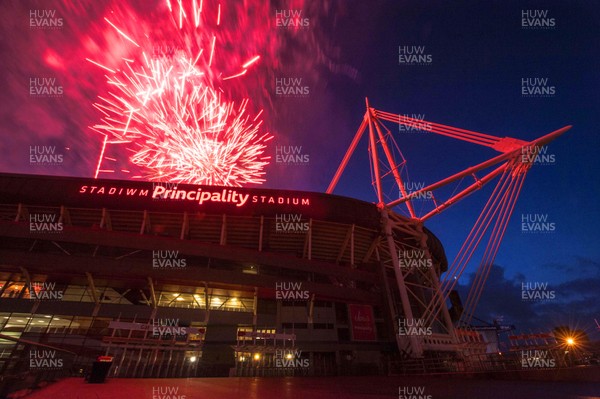 220116 - Principality Stadium Launch -A general view of the Principality Stadium during its launch