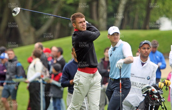 220513 - BMW PGA Golf ChampionshipPro-Celebrity Event - Arsenal and Wales footballer Aaron Ramsey