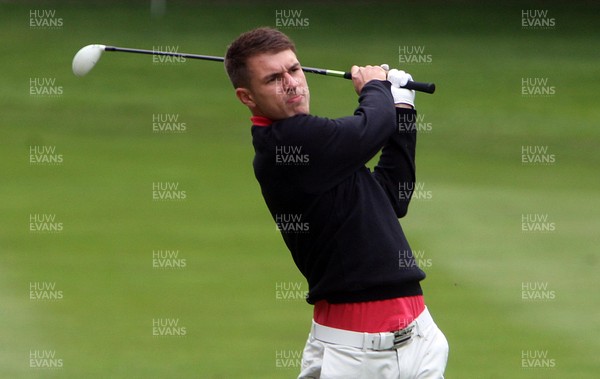 220513 - BMW PGA Golf ChampionshipPro-Celebrity Event - Arsenal and Wales footballer Aaron Ramsey