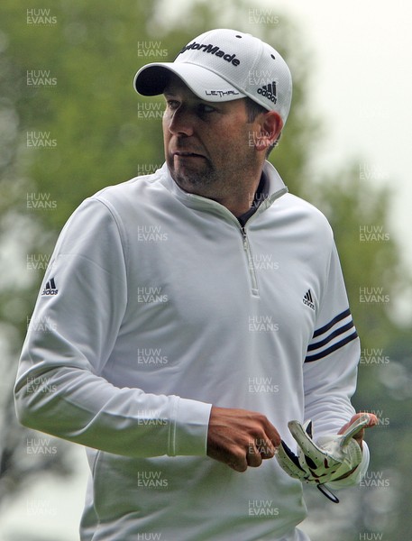 220513 - BMW PGA Golf ChampionshipPro-Celebrity Event - Sergio Garcia ponders things over at Wentworth