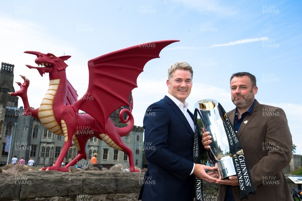 270819 - Guinness PRO14 Final 2020 Press Conference, Cardiff Castle - Martin Anayi, CEO of PRO14 and Martyn Phillips CEO of the Welsh Rugby Union at Cardiff Castle to mark the announcement of Cardiff as host city for the Guinness PRO14 2020 Final