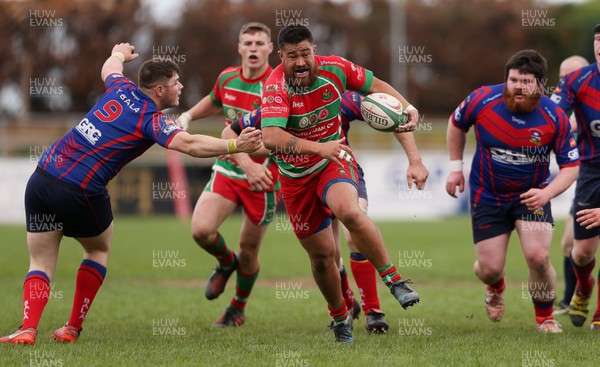 130517 - Pwllheli v Bala Presentation - WRU National League One Division North - Kallim Kelemete of Pwllheli makes a break