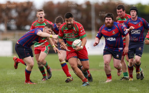 130517 - Pwllheli v Bala Presentation - WRU National League One Division North - Kallim Kelemete of Pwllheli makes a break