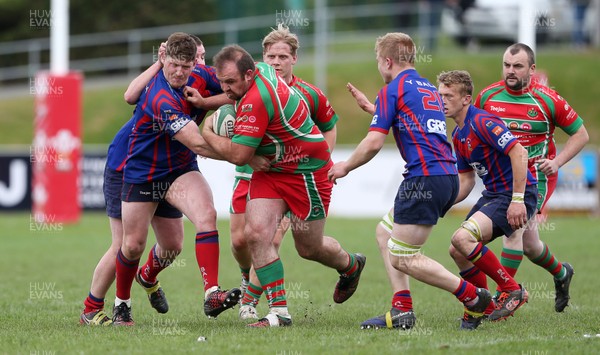 130517 - Pwllheli v Bala Presentation - WRU National League One Division North - Huw Williams of Pwllheli charges through