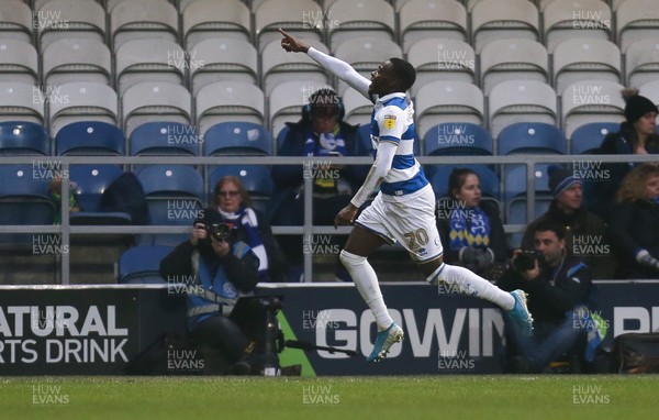 010120 - Queens Park Rangers v Cardiff City, Sky Bet Championship - Bright Osayi-Samuel of Queens Park Rangers celebrates after scoring the third goal