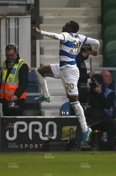 010120 - Queens Park Rangers v Cardiff City, Sky Bet Championship - Bright Osayi-Samuel of Queens Park Rangers celebrates after scoring the third goal