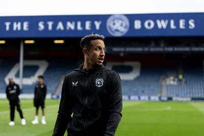 020926 - Queens Park Rangers v Cardiff City - Sky Bet Championship - Callum Robinson of Cardiff City looks on prior to the game