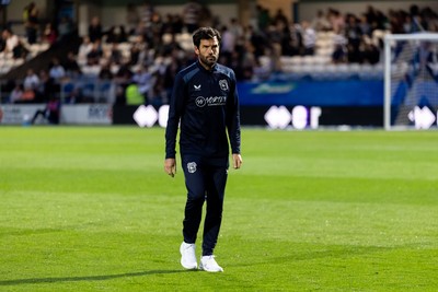 020926 - Queens Park Rangers v Cardiff City - Sky Bet Championship - Brian Barry-Murphy manager of Cardiff City looks on