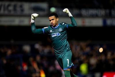 020926 - Queens Park Rangers v Cardiff City - Sky Bet Championship - Pierce Charles of Queens Park Rangers celebrates after their side�s first goal