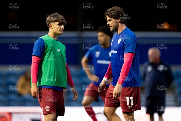 020926 - Queens Park Rangers v Cardiff City - Sky Bet Championship - Ollie Tanner of Cardiff City warming up