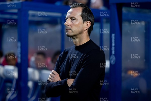 020926 - Queens Park Rangers v Cardiff City - Sky Bet Championship - Julien St�phan manager of Queens Park Rangers looks on