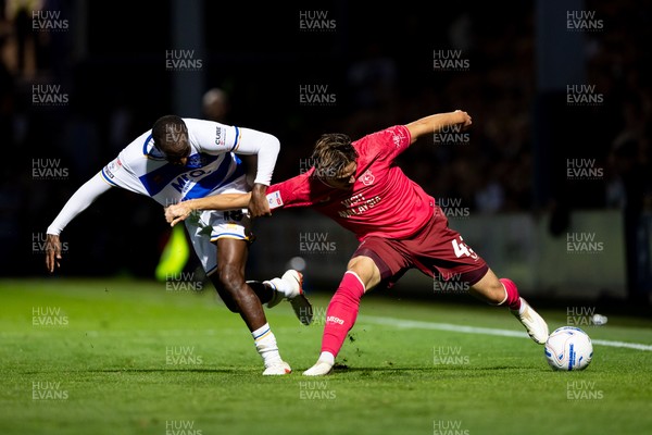 020926 - Queens Park Rangers v Cardiff City - Sky Bet Championship - Cian Ashford of Cardiff City is challenged by Glen Kamara of Queens Park Rangers