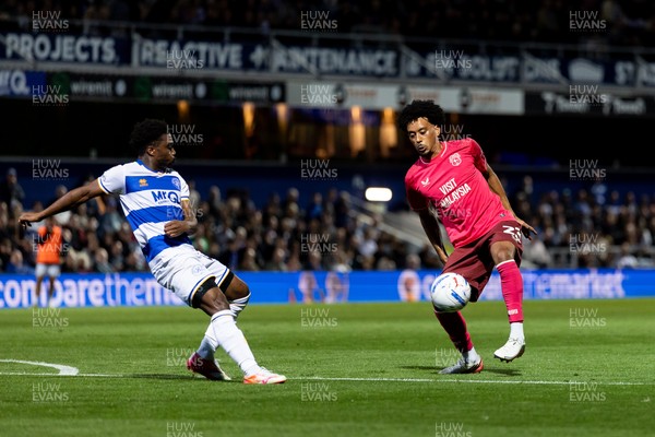 020926 - Queens Park Rangers v Cardiff City - Sky Bet Championship - Calum Scanlon of Cardiff City controls the ball