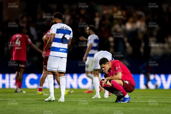 020926 - Queens Park Rangers v Cardiff City - Sky Bet Championship - Yousef Salech of Cardiff City looks dejected after the final whistle
