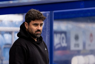 241026 - Queens Park Rangers v Swansea City - Sky Bet Championship - V�tor Matos, Manager of Swansea City, looks on