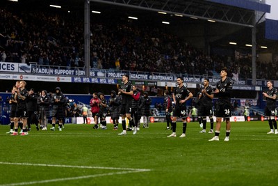 241026 - Queens Park Rangers v Swansea City - Sky Bet Championship - Players of Swansea City applaud the fans after their sides defeat