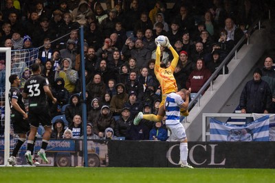 241026 - Queens Park Rangers v Swansea City - Sky Bet Championship - Lawrence Vigouroux of Swansea City 