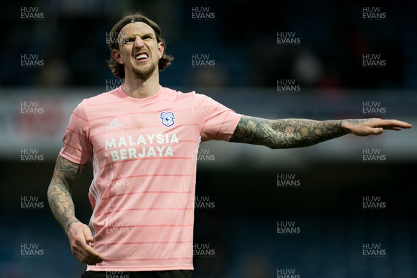 050322 - Queens Park Rangers v Cardiff City - Sky Bet Championship - Aden Flint of Cardiff City celebrates after win