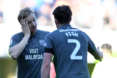 050425 - Queens Park Rangers v Cardiff City - Sky Bet Championship - Jesper Daland of Cardiff City at full time