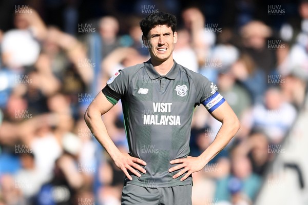 050425 - Queens Park Rangers v Cardiff City - Sky Bet Championship - Dejected Callum O'dowda of Cardiff City