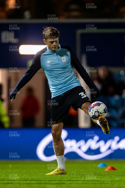 191022 - Queens Park Rangers v Cardiff City - Sky Bet Championship - Perry Ng of Cardiff City warms up