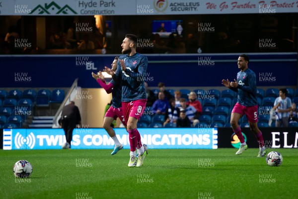 190923 - Queens Park Rangers v Swansea City - Sky Bet Championship - Swansea City squad warms up