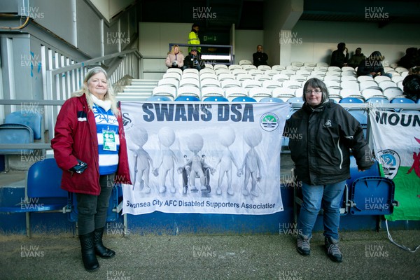 210123 - Queens Park Rangers v Swansea City - Sky Bet Championship - Swansea City and QPR fans