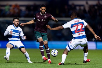 210426 - Queens Park Rangers v Swansea City - Sky Bet Championship - Ben Cabango of Swansea City