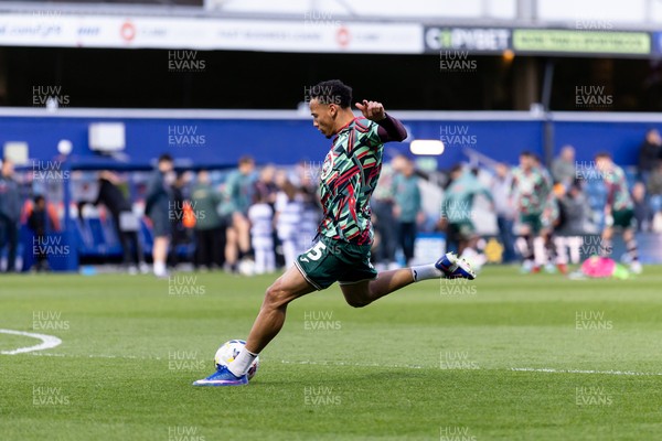 210426 - Queens Park Rangers v Swansea City - Sky Bet Championship - Ronald of Swansea City warming up