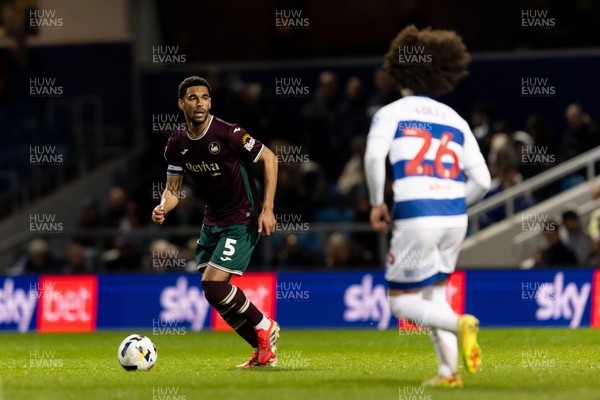 210426 - Queens Park Rangers v Swansea City - Sky Bet Championship - Ben Cabango of Swansea City