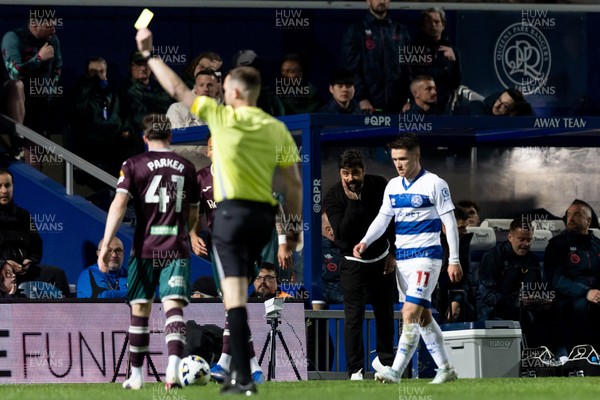 210426 - Queens Park Rangers v Swansea City - Sky Bet Championship - Vítor Matos manager of Swansea City gestures