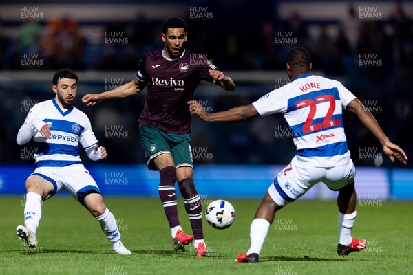 210426 - Queens Park Rangers v Swansea City - Sky Bet Championship - Ben Cabango of Swansea City