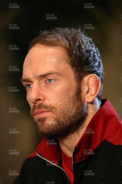 250117 - RBS 6 Nations Launch - Wales Captain Alun Wyn Jones talks to the media