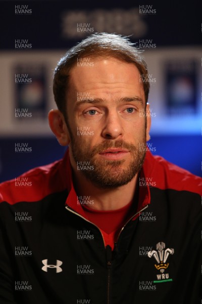 250117 - RBS 6 Nations Launch - Wales Captain Alun Wyn Jones talks to the media