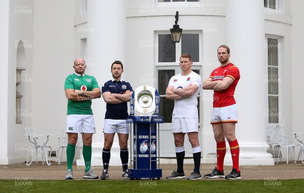 250117 - RBS 6 Nations Launch - Home Nations Ireland's Rory Best, Scotland's Greig Laidlaw, England's Dylan Hartley and Wales' Alun Wyn Jones