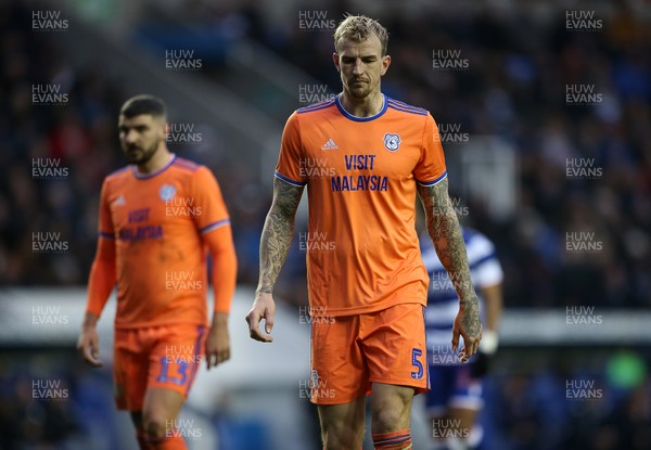 250120 - Reading FC v Cardiff City, The Emirates FA Cup, Fourth Round - Dejected Aden Flint of Cardiff City
