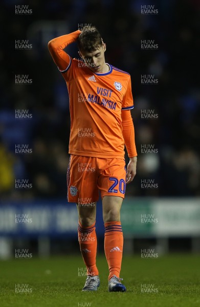 250120 - Reading FC v Cardiff City, The Emirates FA Cup, Fourth Round - Dejected Gavin Whyte of Cardiff City