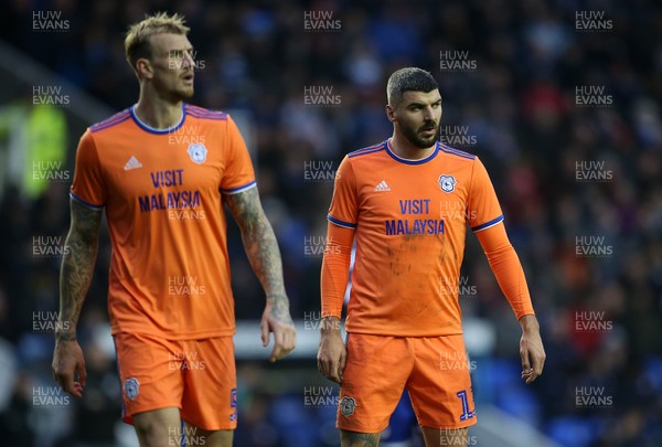 250120 - Reading FC v Cardiff City, The Emirates FA Cup, Fourth Round - Aden Flint and Callum Paterson of Cardiff City