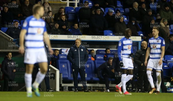 111217 - Reading v Cardiff City - SkyBet Championship - Neil Warnock, Manager of Cardiff City on the touch line